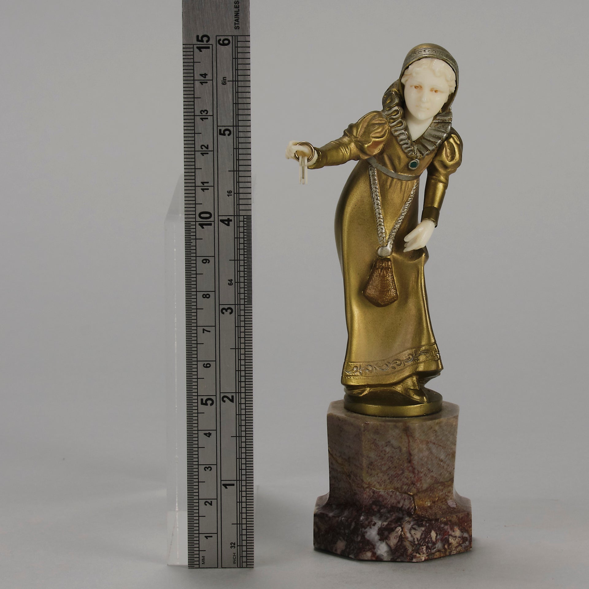 Preiss Girl with Key - Art Deco Figure - Hickmet Fine Arts