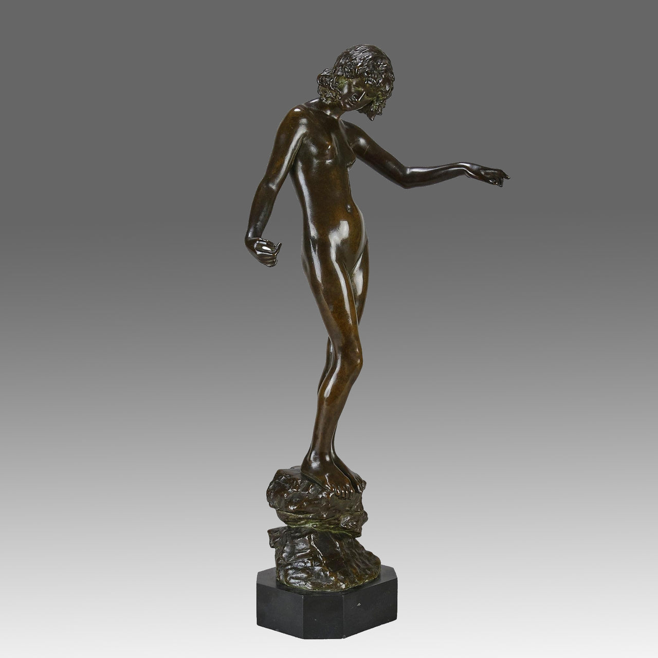 Folly by Onslow Ford - Art Nouveau Bronze - Hickmet Fine Arts 