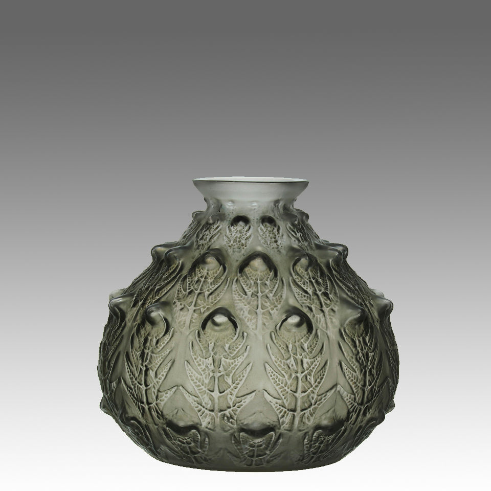 Rene Lalique Fougeres Vase - Art Deco Vase - Hickmet Fine Arts