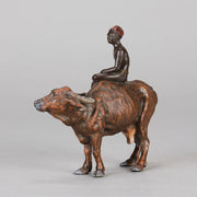 Vienna Bronze - Bergman Boy on Ox - Hickmet Fine Arts