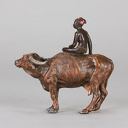 Vienna Bronze - Bergman Boy on Ox - Hickmet Fine Arts