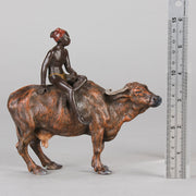 Vienna Bronze - Bergman Boy on Ox - Hickmet Fine Arts