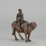 Bergman Bronze Boy on Oxen