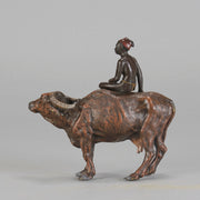 Bergman Bronze Boy on Oxen