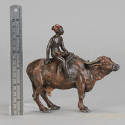 Bergman Bronze Boy on Oxen