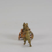 Bergman Cat in Cart  - Bergman Bronze - Hickmet Fine Arts