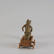 Bergman Cat in Cart  - Bergman Bronze - Hickmet Fine Arts