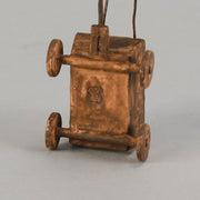 Bergman Cat in Cart  - Bergman Bronze - Hickmet Fine Arts