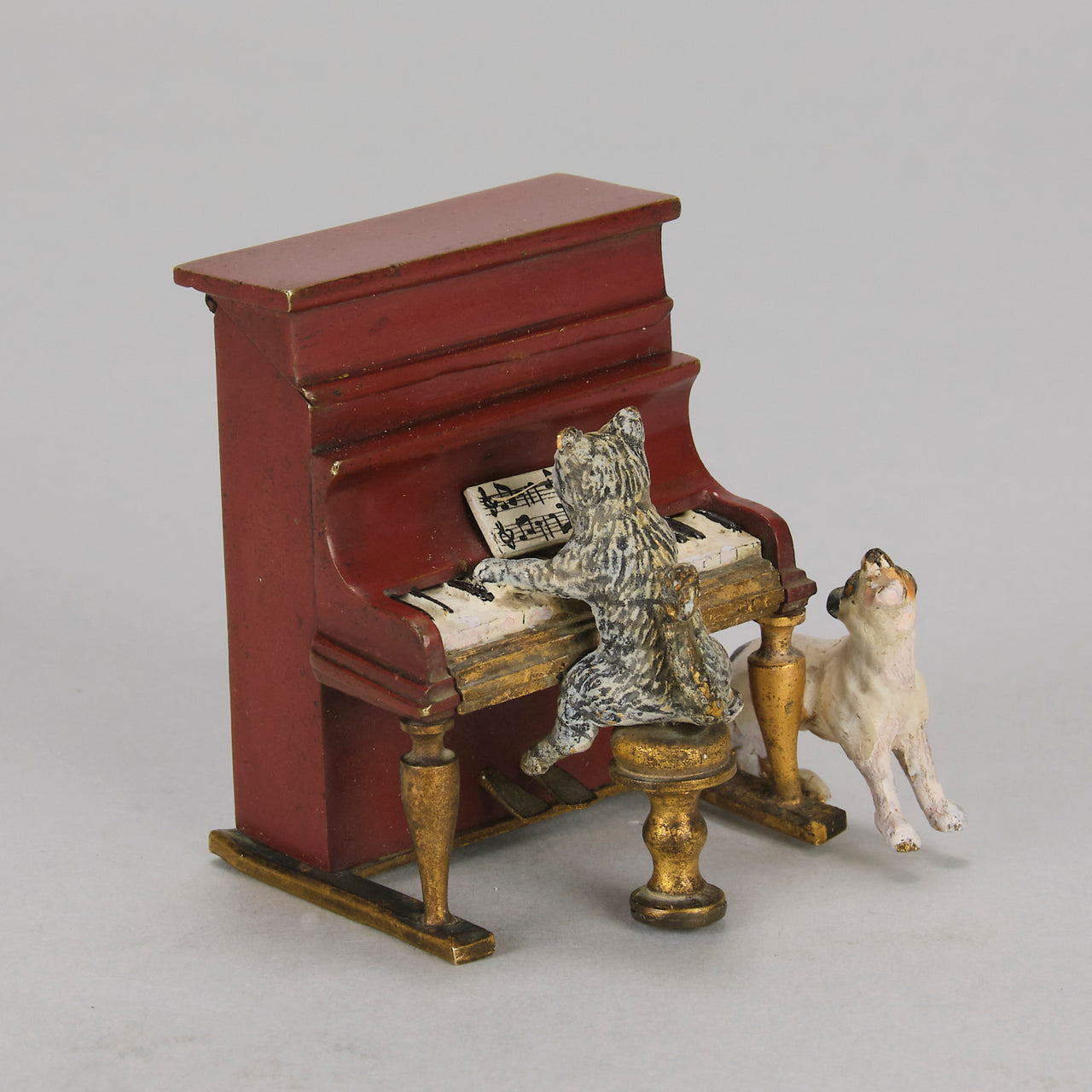 "Cat playing Piano" by Franz Bergman