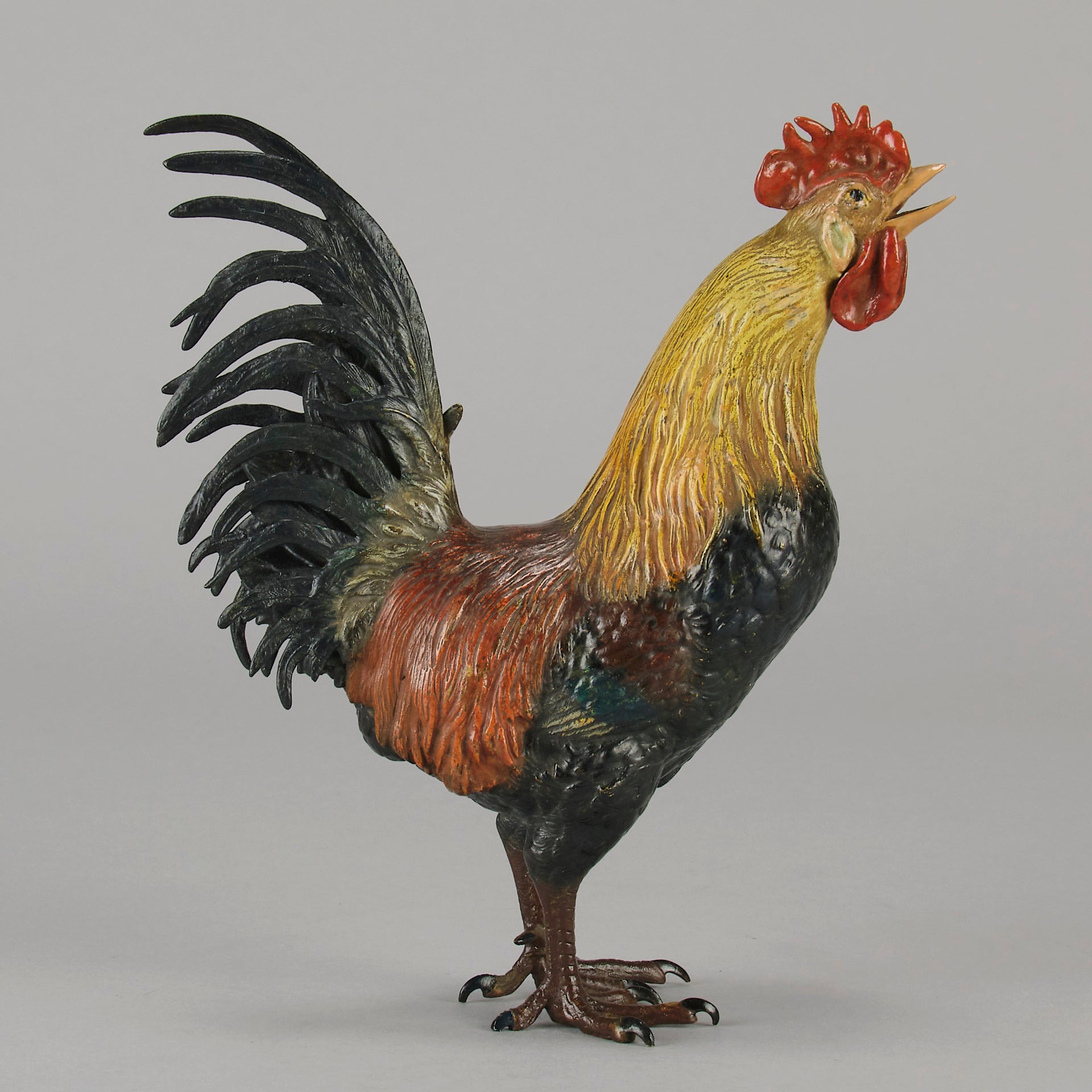 Bergman Cockerel - Antique Austrian Bronze - Hickmet Fine Arts