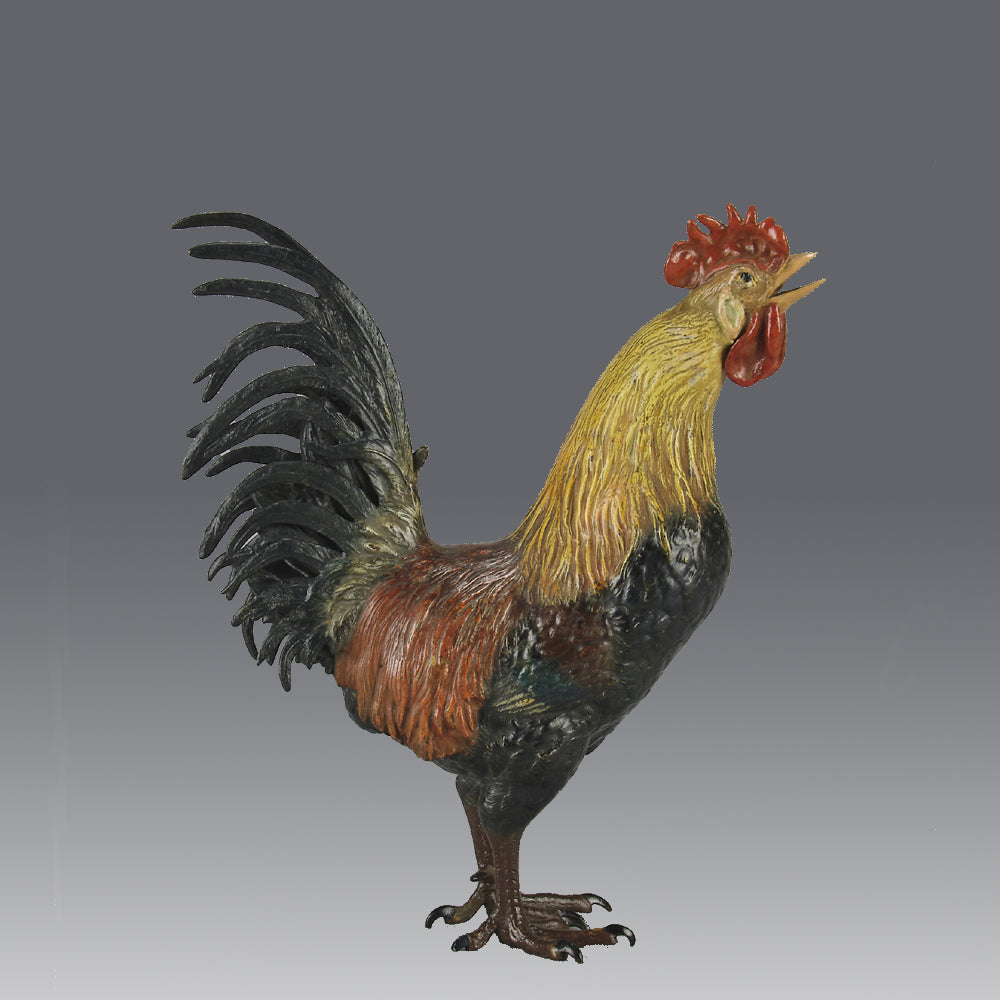 Bergman Cockerel - Antique Austrian Bronze - Hickmet Fine Arts