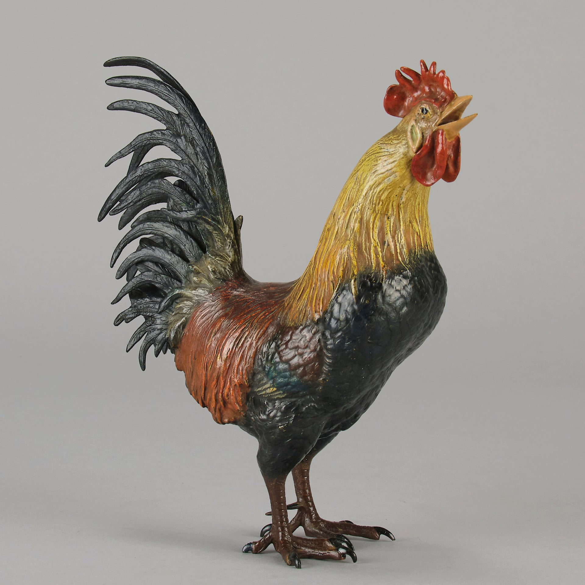 Bergman Cockerel - Antique Austrian Bronze - Hickmet Fine Arts