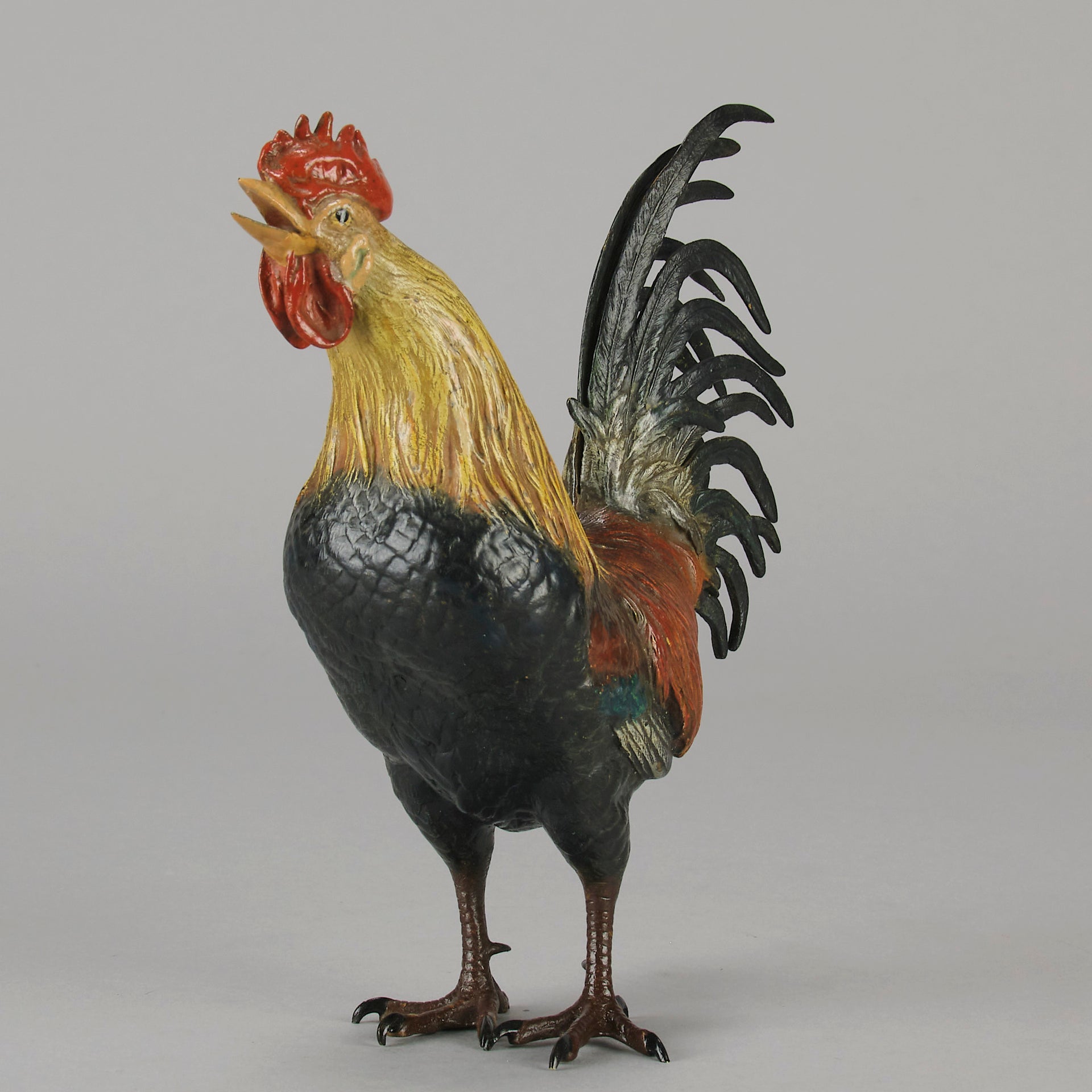 Bergman Cockerel - Antique Austrian Bronze - Hickmet Fine Arts