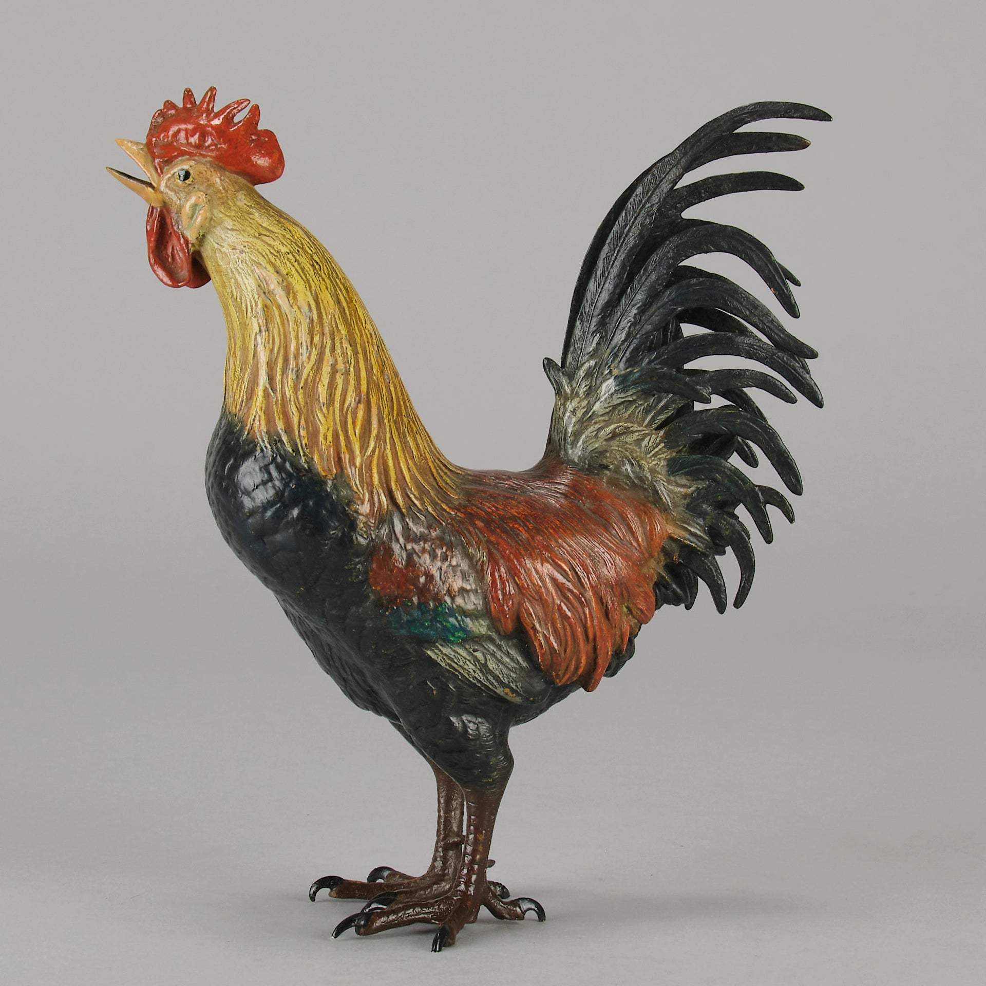 Bergman Cockerel - Antique Austrian Bronze - Hickmet Fine Arts