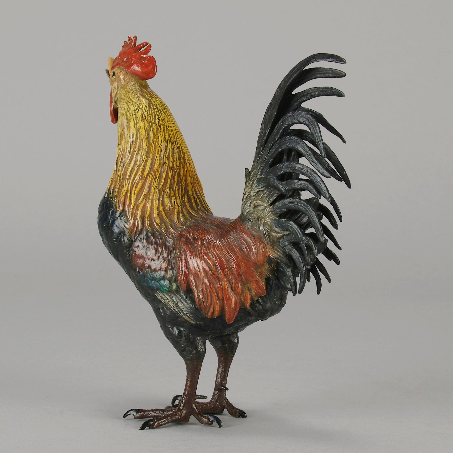 Bergman Cockerel - Antique Austrian Bronze - Hickmet Fine Arts