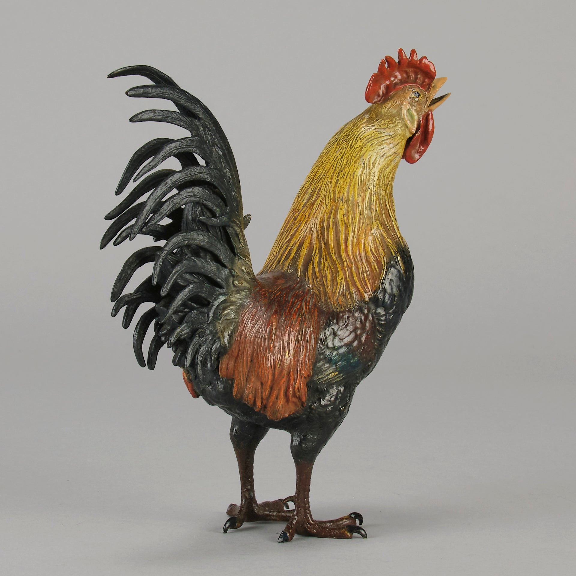 Bergman Cockerel - Antique Austrian Bronze - Hickmet Fine Arts
