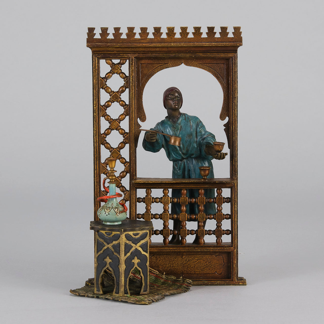 Bergman Coffee Seller - Antique Austrian Bronze - Hickmet Fine Arts