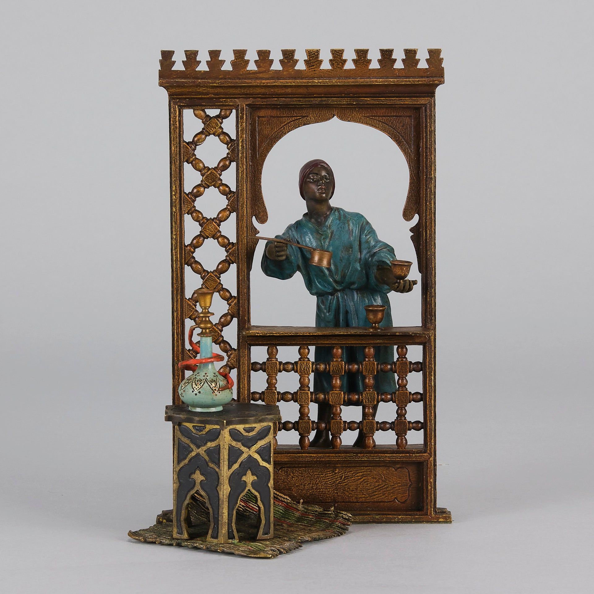 Bergman Coffee Seller - Antique Austrian Bronze - Hickmet Fine Arts