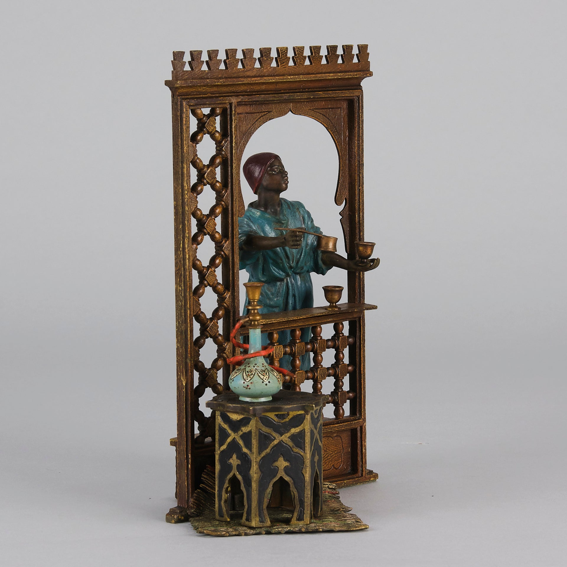 Bergman Coffee Seller - Antique Austrian Bronze - Hickmet Fine Arts