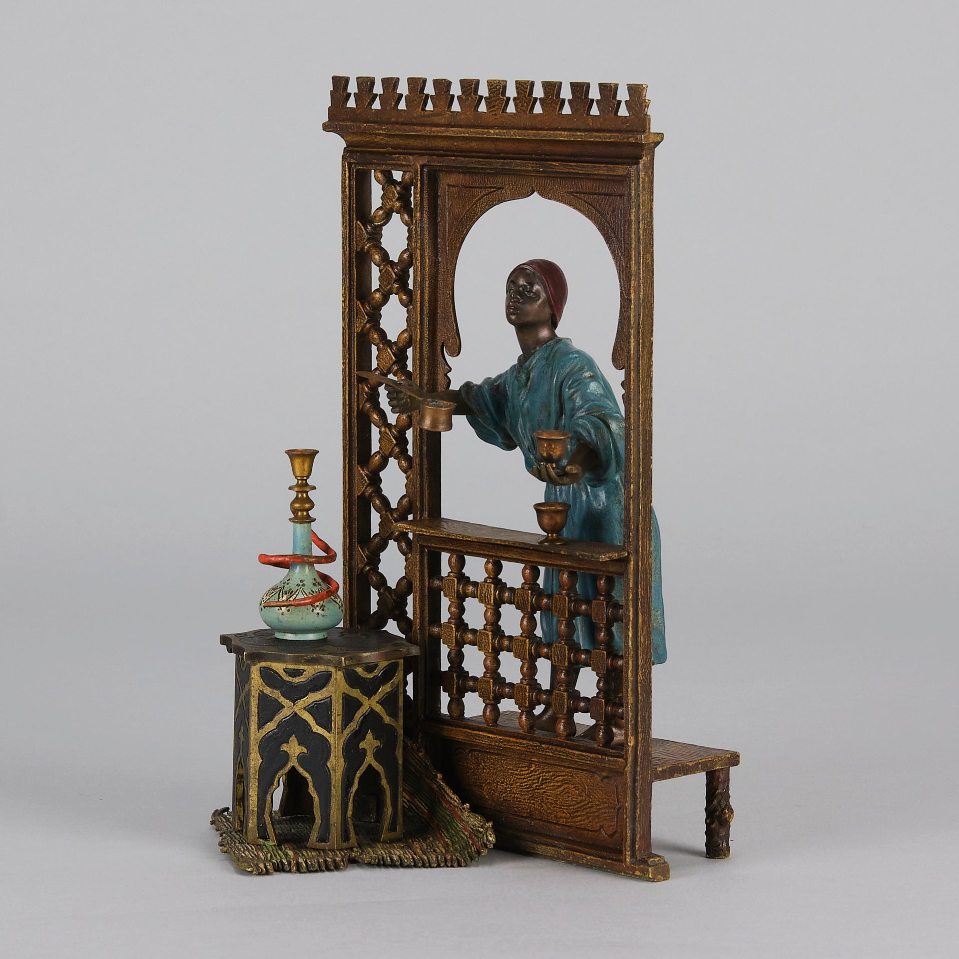 Bergman Coffee Seller - Antique Austrian Bronze - Hickmet Fine Arts