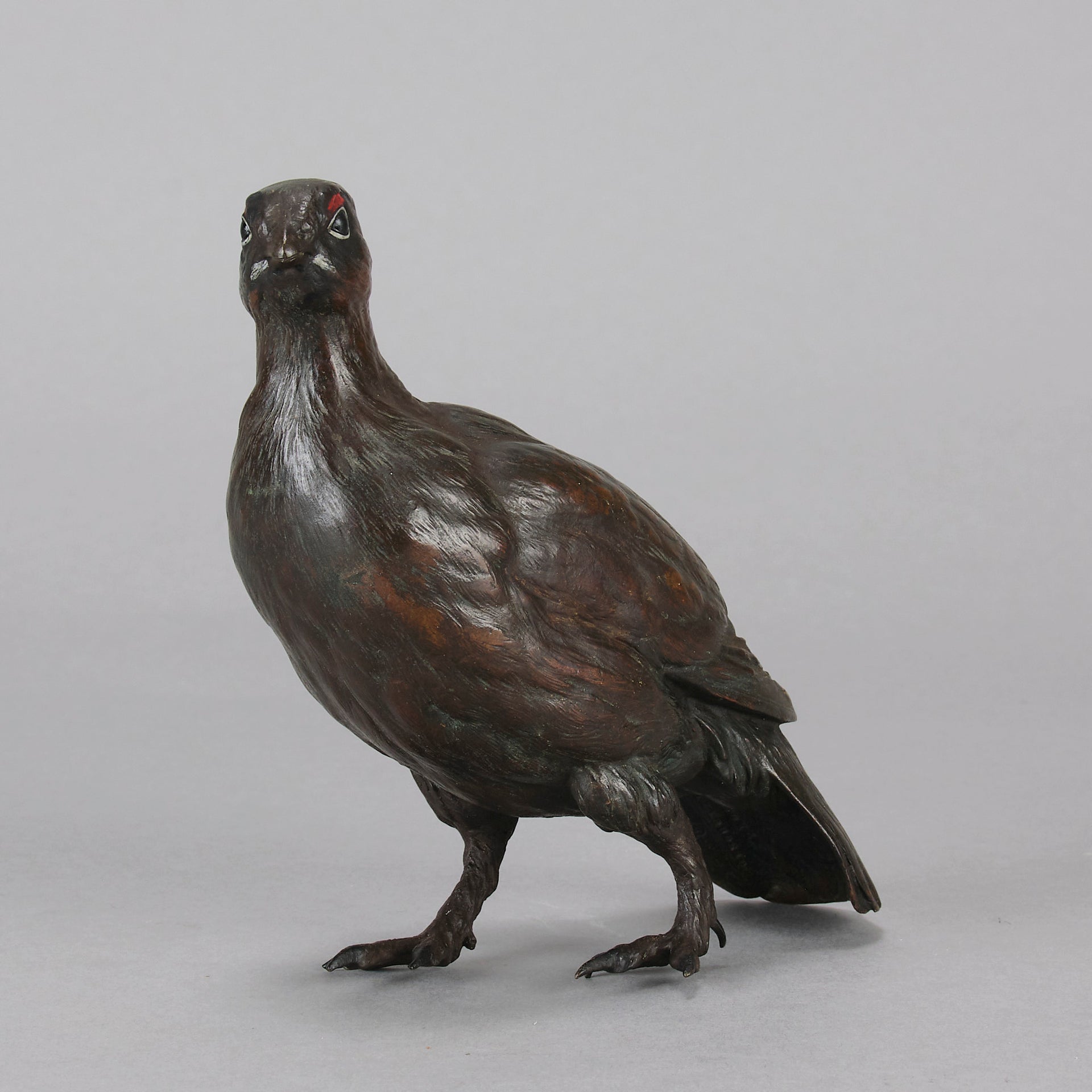 Bergman Grouse - Franz Bergman Bronze - Hickmet Fine Arts