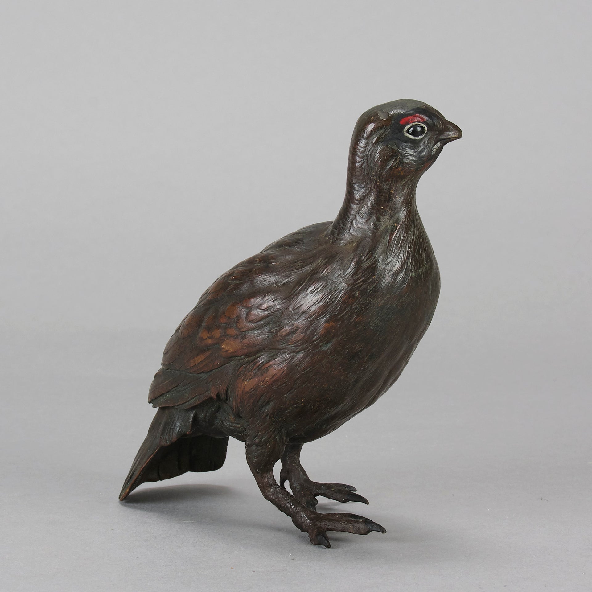 Bergman Grouse - Franz Bergman Bronze - Hickmet Fine Arts