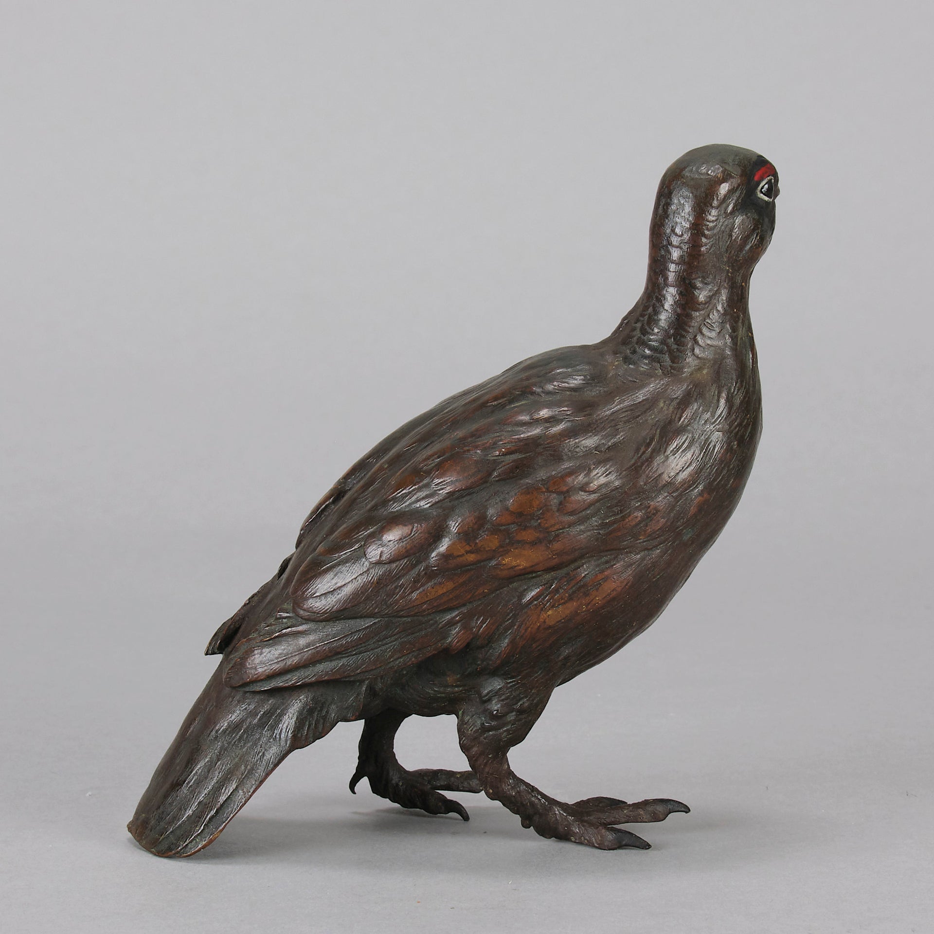 Bergman Grouse - Franz Bergman Bronze - Hickmet Fine Arts