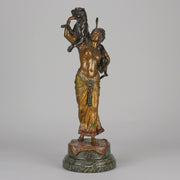 Bergman Harem Girl & Puma - Bergman Bronze - Hickmet Fine Arts