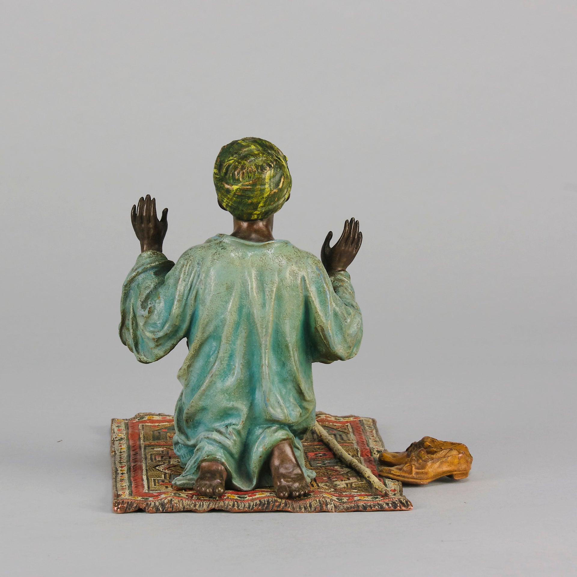 Man Praying bronze by Bergman