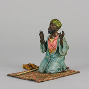 Man Praying bronze by Bergman