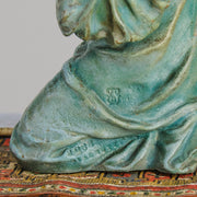 Man Praying bronze by Bergman