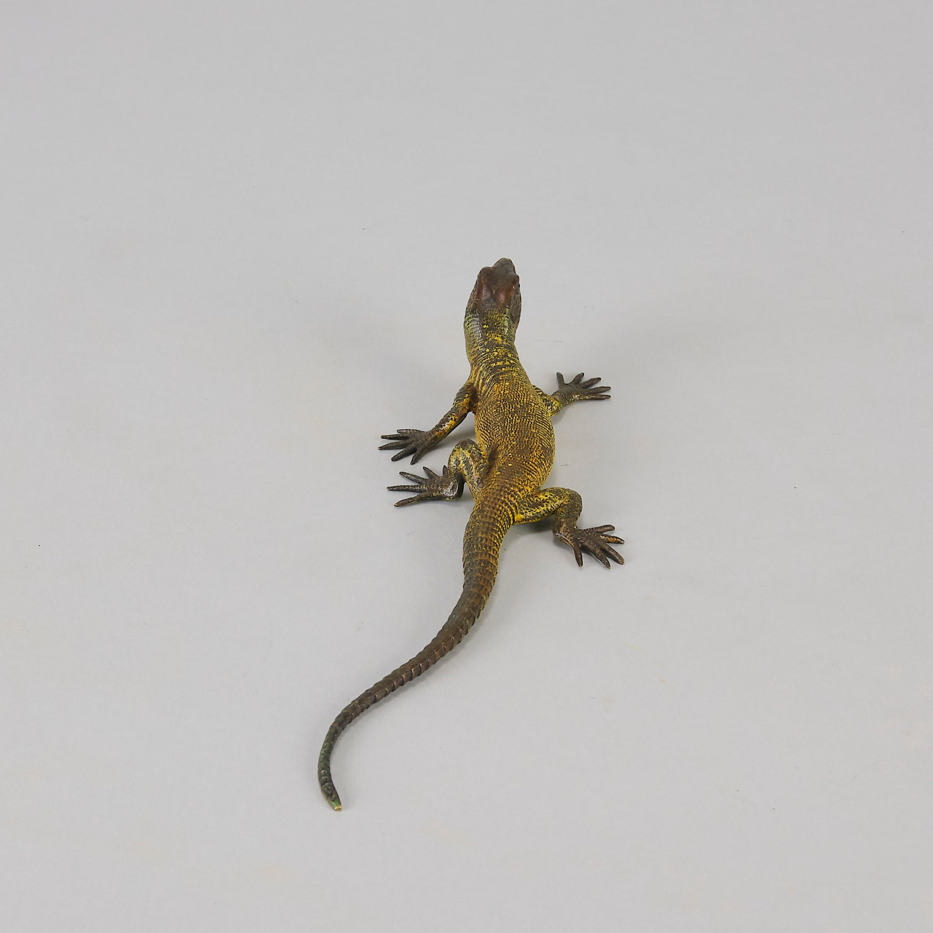 Franz Bergman cold painted bronze lizard