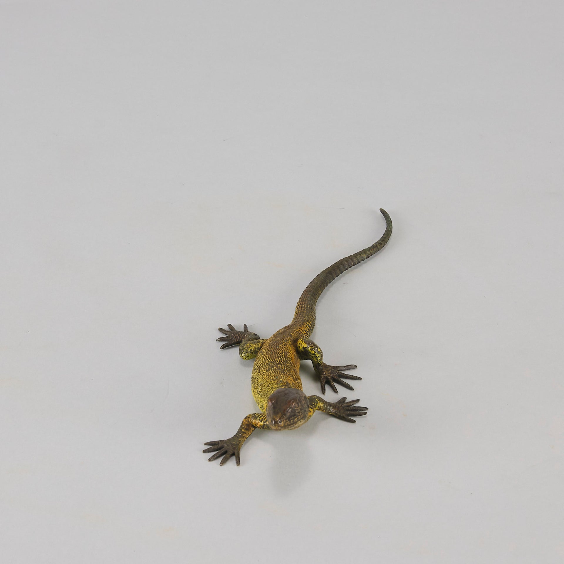 Franz Bergman cold painted bronze lizard