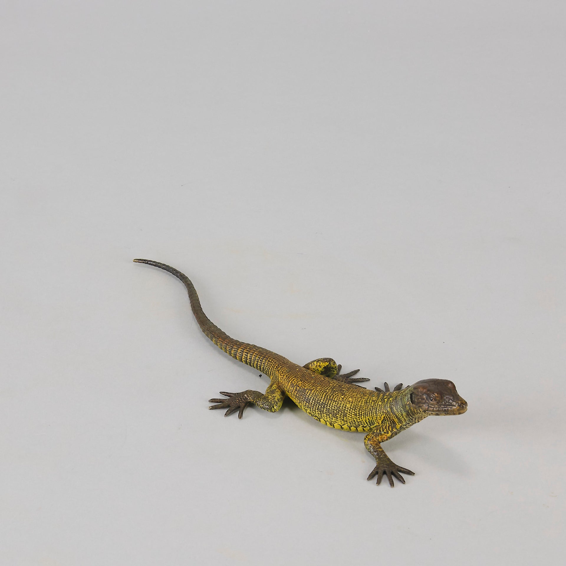 Franz Bergman cold painted bronze lizard