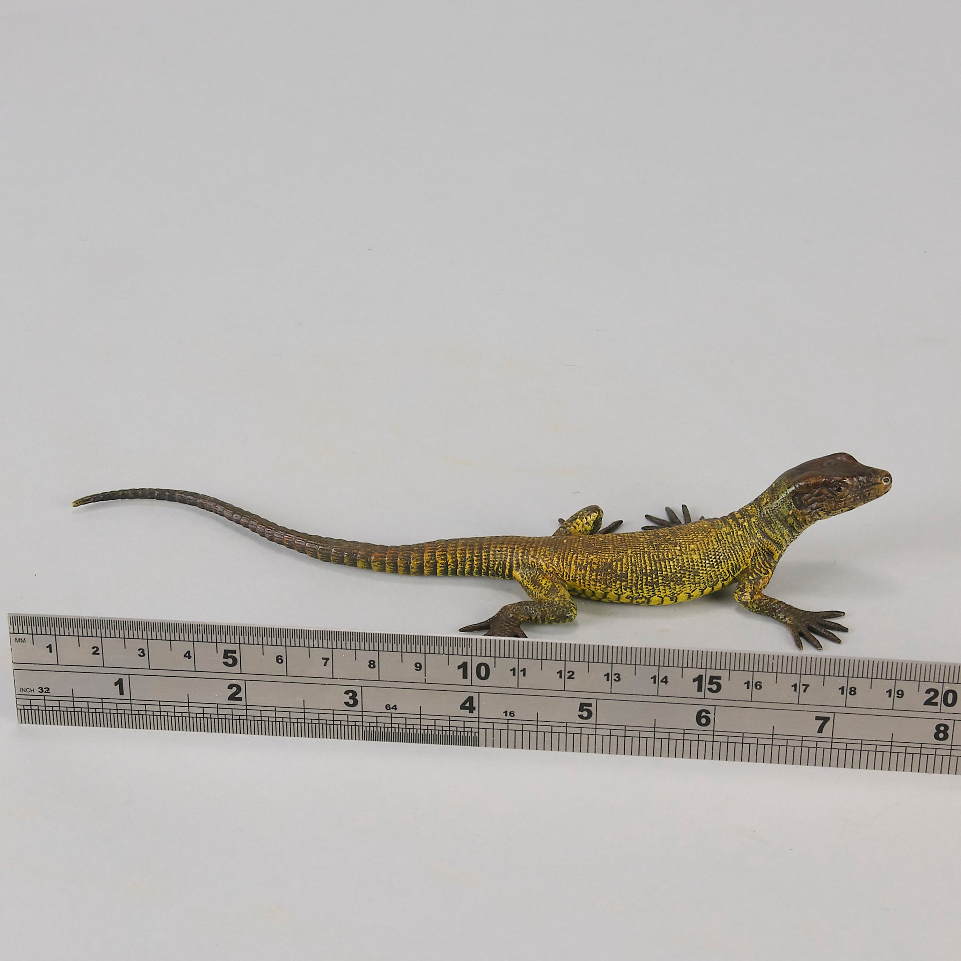 Franz Bergman cold painted bronze lizard