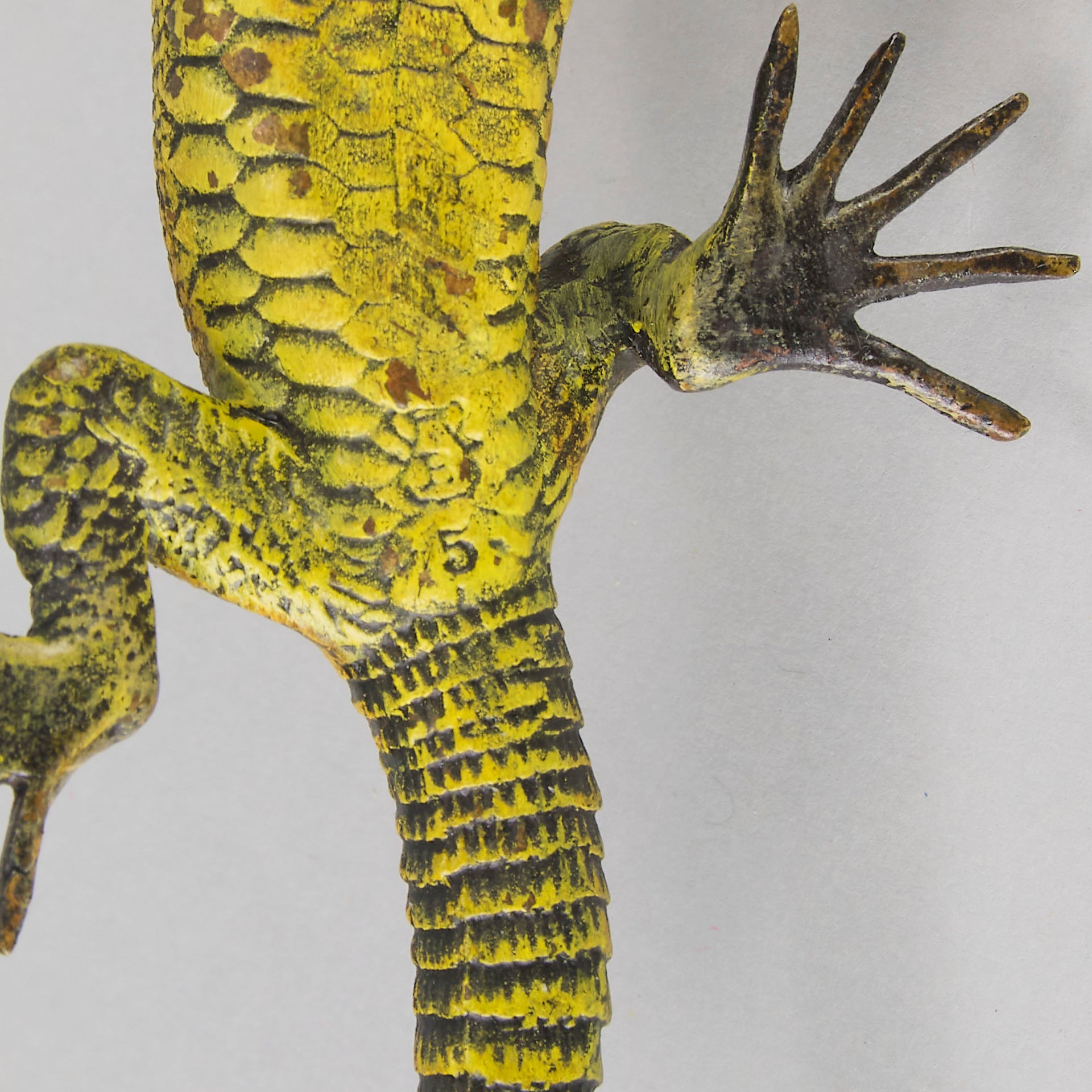 Franz Bergman cold painted bronze lizard