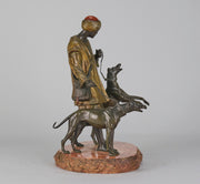 Bergman Man with Dogs - Bergman Bronze - Hickmet Fine Arts