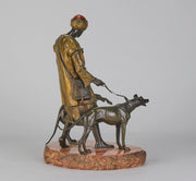 Bergman Man with Dogs - Bergman Bronze - Hickmet Fine Arts