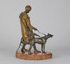Bergman Man with Dogs - Bergman Bronze - Hickmet Fine Arts