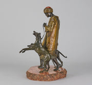 Bergman Man with Dogs - Bergman Bronze - Hickmet Fine Arts