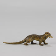 Bergman bronze Otter and Fish