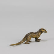Bergman bronze Otter and Fish
