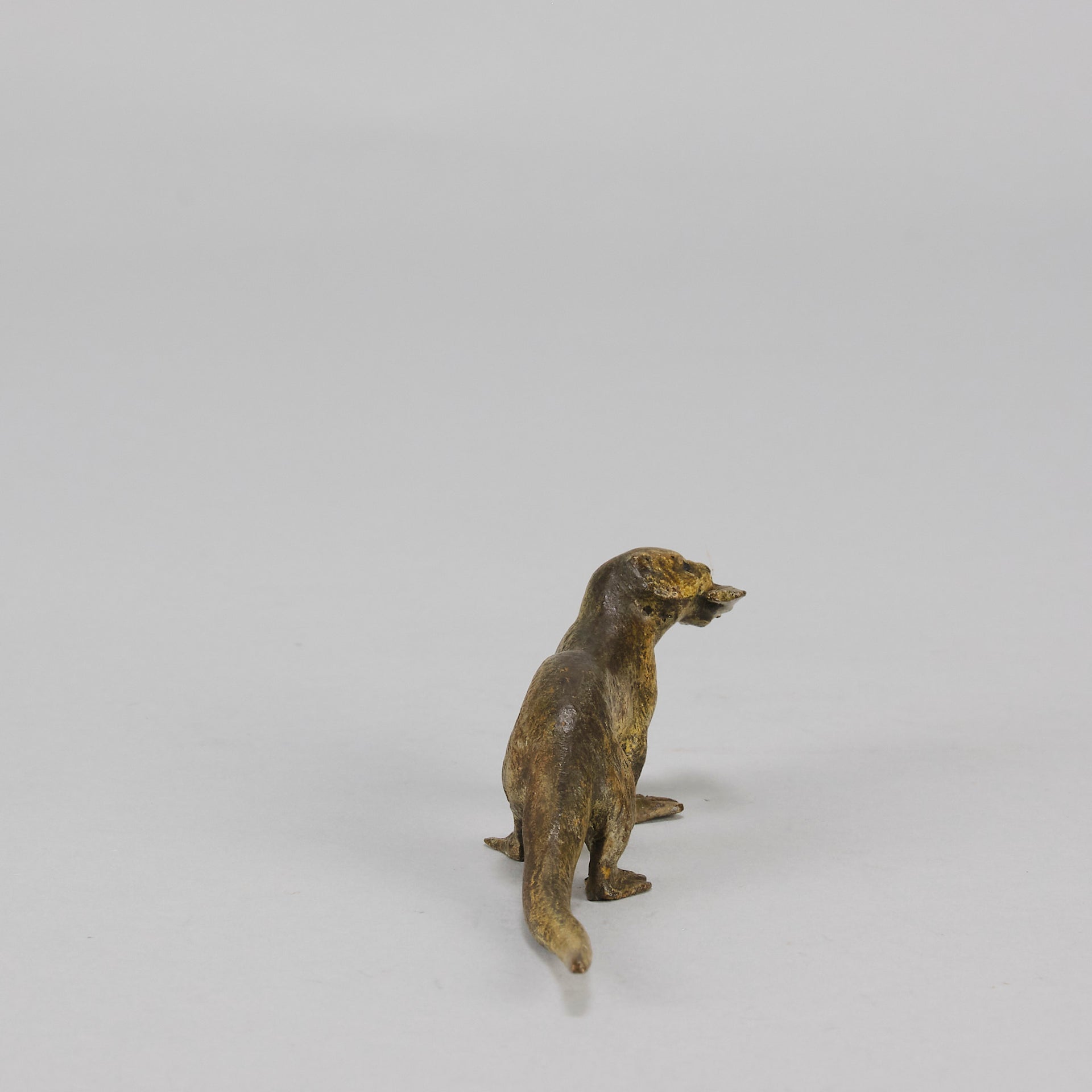 Bergman bronze Otter and Fish