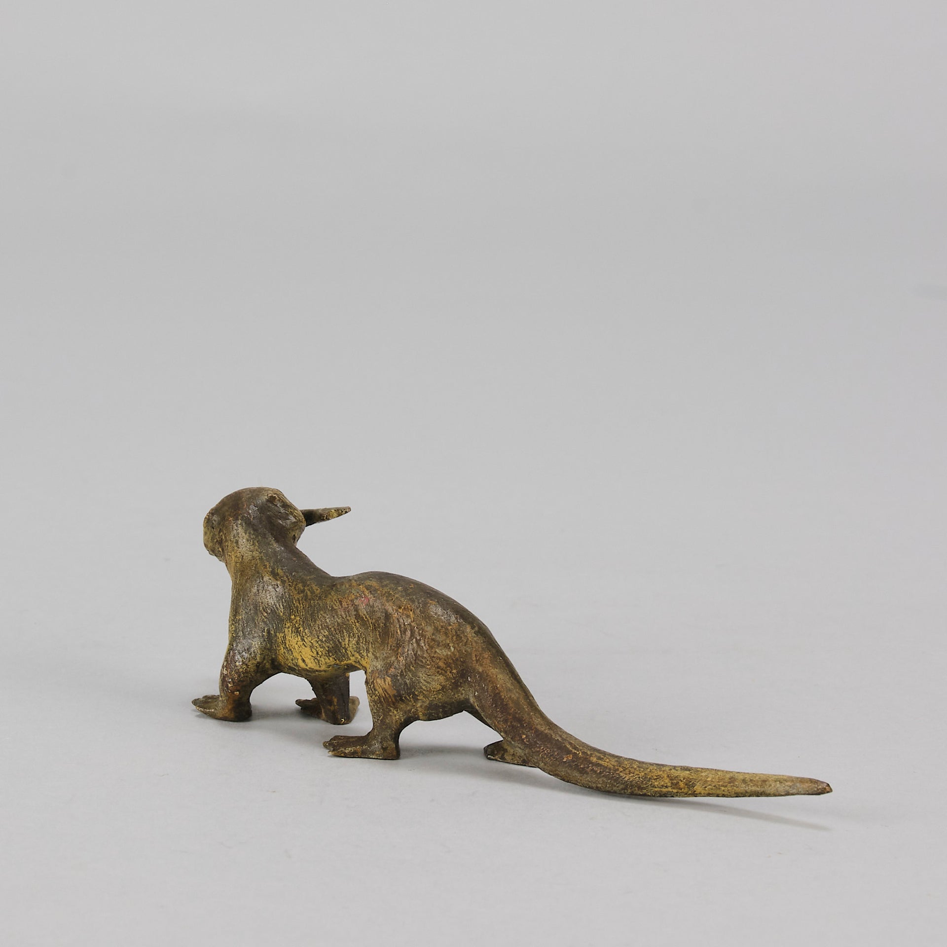 Bergman bronze Otter and Fish