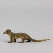Bergman bronze Otter and Fish