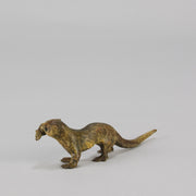 Bergman bronze Otter and Fish