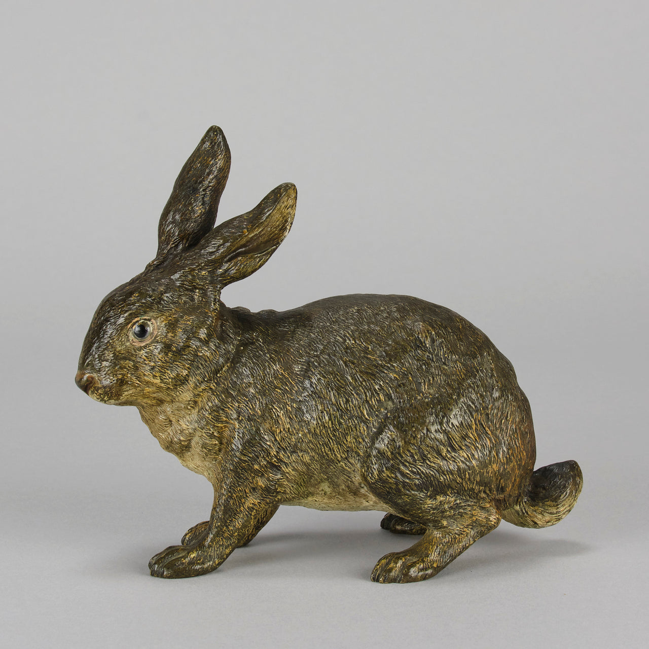 Bergman Rabbit - Antique Austrian Bronze - Hickmet Fine Arts