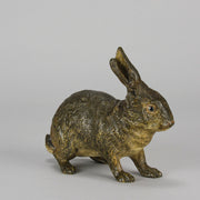 Bergman Rabbit - Antique Austrian Bronze - Hickmet Fine Arts