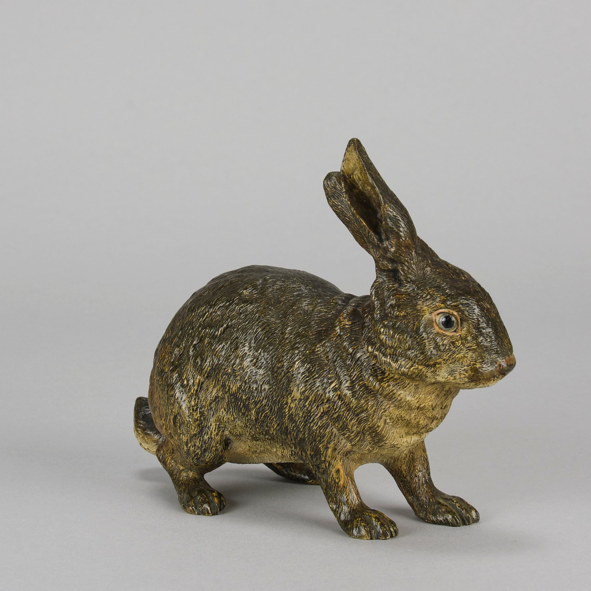 Bergman Rabbit - Antique Austrian Bronze - Hickmet Fine Arts