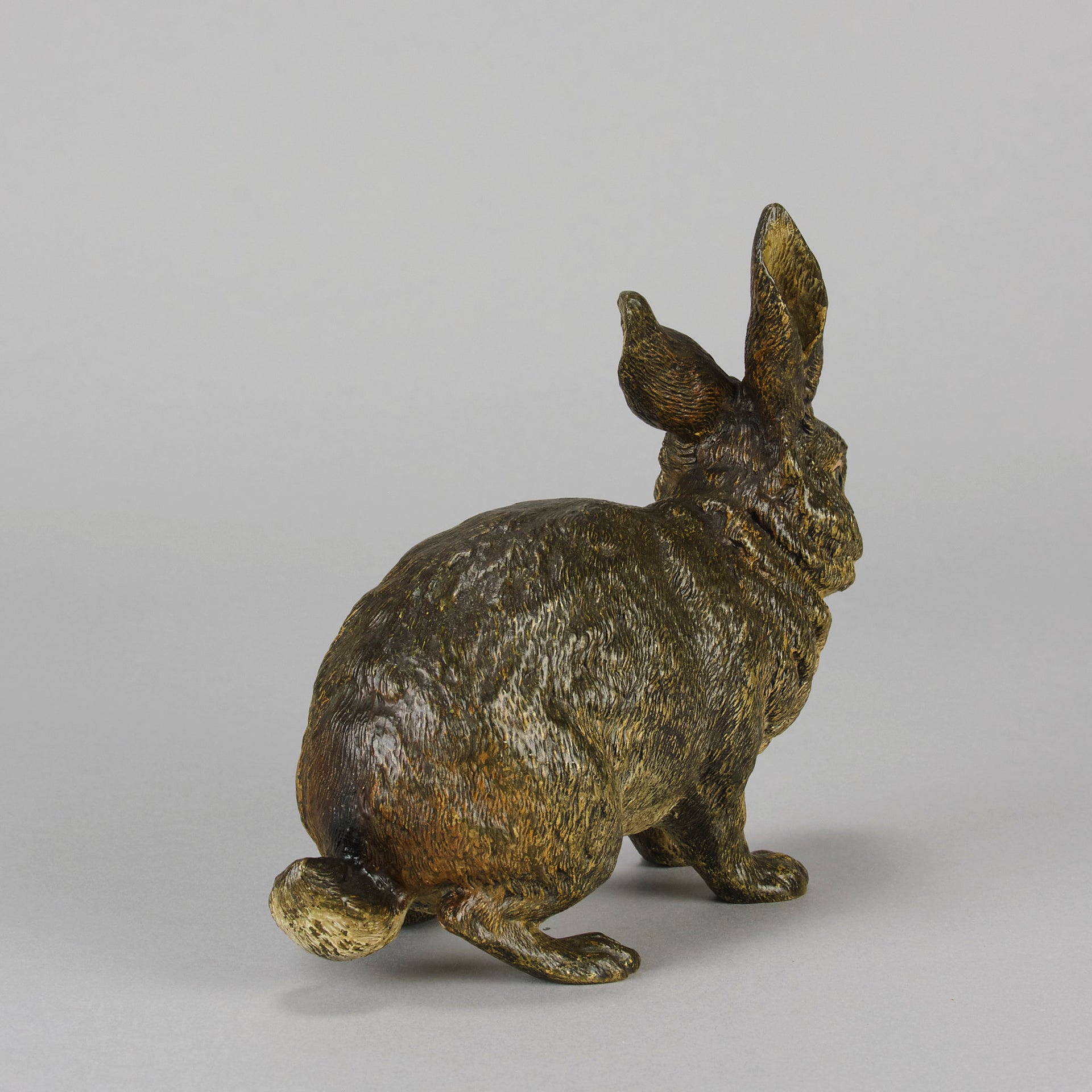Bergman Rabbit - Antique Austrian Bronze - Hickmet Fine Arts